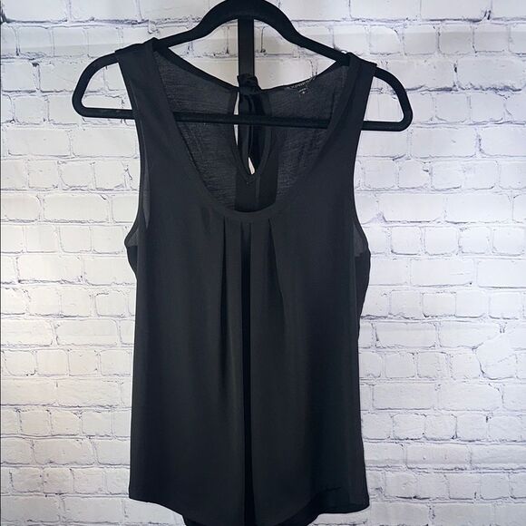 🖤 Express Black Pleated Back Tank – Size Small - Picture 1 of 4